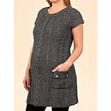 A Pea in the Pod: Short Sleeve Cable Knit Maternity Sweater by A Pea in the Pod