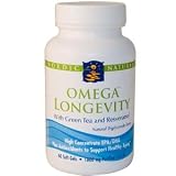 Nordic Naturals Omega Longevity with Green Tea and Resveratrol 1000 mg Fish Oil Soft Gels 60 soft ge