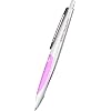 Herlitz my.pen Gel-Kugelschreiber my.pen mit Druckmechanik, wei�/pink, inlusive Tintenpatrone, l�schbar