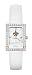 New Orleans Saints Ladies Allure Watch White Leather Strap