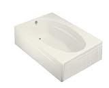Tub with apron by Kohler - K-1127-L in Biscuit