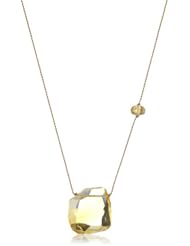 Margo Morrison New York Faceted Citrine Combination On Nylon Cord Pendant Necklace