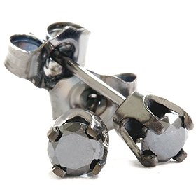 .30CT Black Diamond Studs 10K White Gold .30CT Black Diamond Studs 10K White Gold