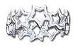 Solid Sterling Silver Stars Ring