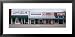 Facade of Stores, Downtown Business Street, Apalachicola, Florida, USA Framed Art Poster Print by Panoramic Images, 31x15