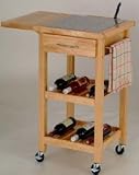 Kitchen Cart with Granite Insert