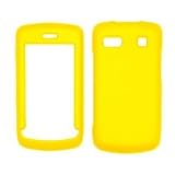 Yellow Rubberized Snap-On Cover Hard Case Cell Phone Protector for LG Xenon ....