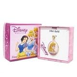 14K Gold Walt Walt Disney Childrens Childrens Aurora Porcelain Pendant