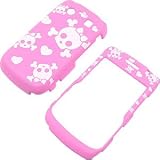 White Crossbones Pink Shield Protector Case for BlackBerry Bold 9700