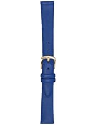 Hadley-Roma Womens LSL832RF-160 16-mm Blue Genuine Lambskin Leather WatchStrap