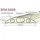 ジェフコム くるくるソフトモール 長さ5m巻×幅54mm×高さ11mm ベージュ SFM-5408BG