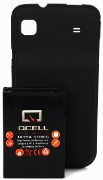 QCell Samsung i9000 Galaxy S i9000 Extended Battery + FREE Battery Cover