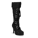 Women's Hunter-200, Microfiber Knee Boot With Fur Trim, 3 3/4"