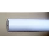 1-3/8 inch Wood Smooth Drapery Rod in White Finish - 8' long