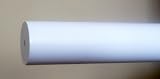 1-3/8 inch Wood Smooth Drapery Rod in White Finish - 8' long [CAPITOL CITY LUMBER]