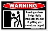 TnA Camo - Decal - Beer Fridge Warning