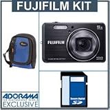 Fujifilm FinePix J250 Digital Camera Kit,- Black - with 4GB SD Memory Card, Camera Case