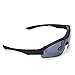 Sports Cycling Sunglasses for Men Women Cycling Riding Running Glasses (Black)