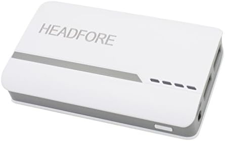 Headfore 6400mAh Portable Charger External Battery Power Bank with SmartIC Technology for iPhone 6 5s 5c iPad Air 2 mini 3 Galaxy S5 S4 Note 4 3 Nexus 6 LG and More - White