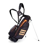 adidas Golf Clutch Stand Bag (Double Strap) (Black/Gray/Orange-Double Strap)