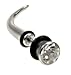 CURVED FAKE STRETCHER WITH CLEAR FACETED CRYSTAL 16g
