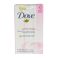 Dove Beauty Bars Soap for Women, Pink/Rosa, 6 Count