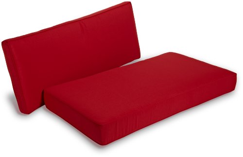 Strathwood Tavolara Deep Seat Loveseat Sunbrella Acrylic Cushion, Red