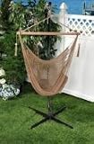 Bliss Hammocks BHC-412BR Bliss Tahiti Cotton Hammock Chair: Brown Rope