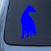 WHIPPET SILHOUETTE - Dog Vinyl Car Decal Sticker #1568 | Vinyl Color: Blue