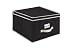 Kennedy Home Collection 5172 Jumbo Size Collapsible Storage Box, Black/Cream