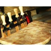 Prodyne CHEESE PALETTE Beechwood Cheese Slicer Board w 4 Knives (CB-50) by Prodyne