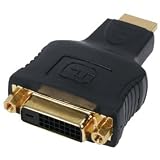DVI-D (female) to HDMI (male) Display Adapter, Gold Plated