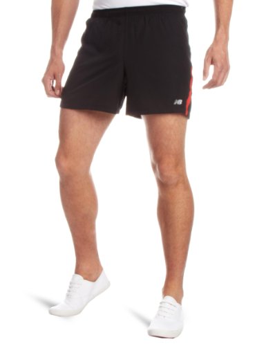 New Balance Herren NBx 5" Short, black/molten lava, XS, MRS1107_MLV