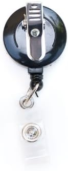 Shimmering Rhinestone Medical Field ID Badge Pull Reels Retractable ID Badge Holders (Crystal Black Owl)