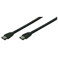 LogiLink e-SATA Kabel extern mit Sicherungslasche 1m schwarz