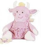 Review Takinou  / Takinou Large Pink Patchwork Cow Rattle