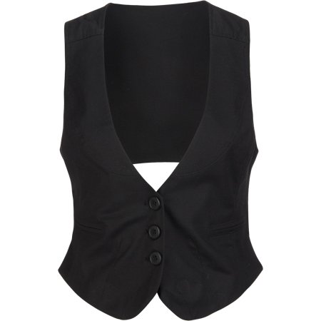 FULL TILT Open Back Womens Vest - Black