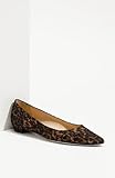 IMAGE OF Manolo Blahnik 'Titto' Leopard Lace Flat