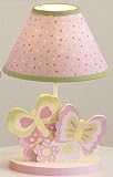 Lambs and Ivy Butterfly Garden Lamp with Shade