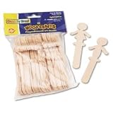 People Shaped Wood Craft Sticks (CKC364502) Category: Craft Supplies