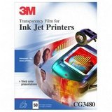 Transparency Film,Inkjet Printers,8-1/2x11,50/BX,Clear