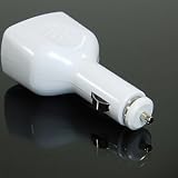 COSMOS 4-Port USB Car Charger/Quad Auto Power Ideal for iPad,iPod, thuch iPhone, GPS, Cell Phones, and More + Cosmos Cable Tie