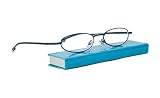 Cinzia Optical Eye Book Folding Superior Reading Glasses with Case, 2.00, Blu...