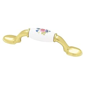 Brainerd P50012V-PBW-C7 3-Inch Ceramic Insert Spoon FootFlower Pull