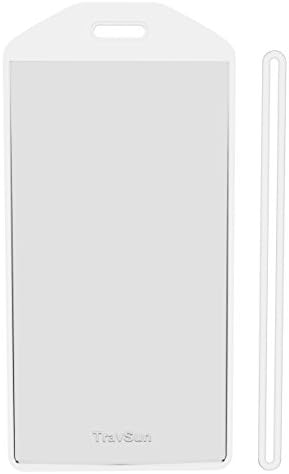 TravSun Cruise Luggage Tags Holders-Quality Strong Clear Soft PVC- for ships