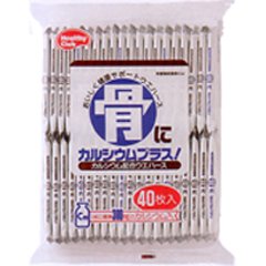 【ハマダコンフェクト】骨にカルシウムウエハース 40枚入り
