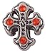 CleverEve's Cross W Crystals Colored Stones title=