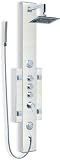 AQUA Stainless Steel Shower Panel Massage Jets Square Rain Shower 524B