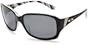 Oakley Women's Discreet Polarized Sunglasses,Black With Stripes Frame/Grey Polarized Lens,one size