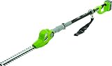 Earthwise LPHT12417 Cordless 24V Lithium Ion Pole Hedge Trimmer, 17"